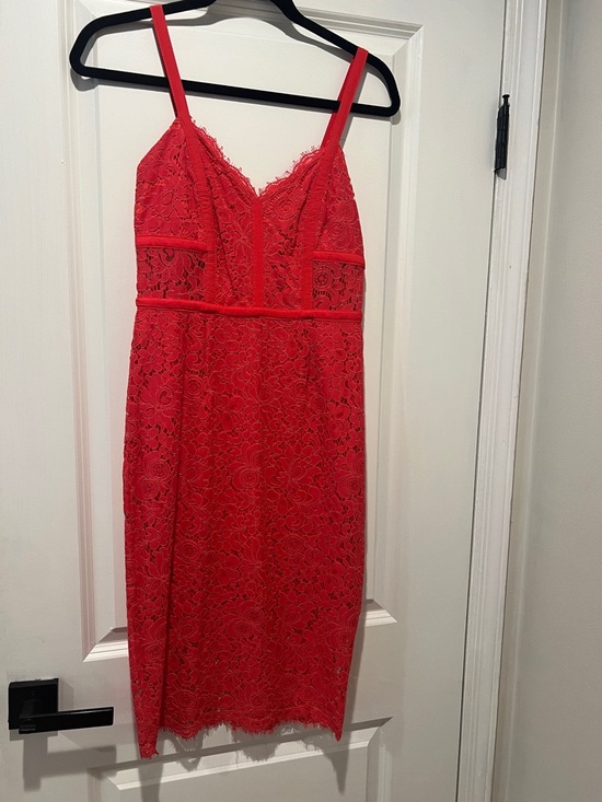 Express Dresses & Skirts - Express Red Lace Spaghetti Strap Dress
